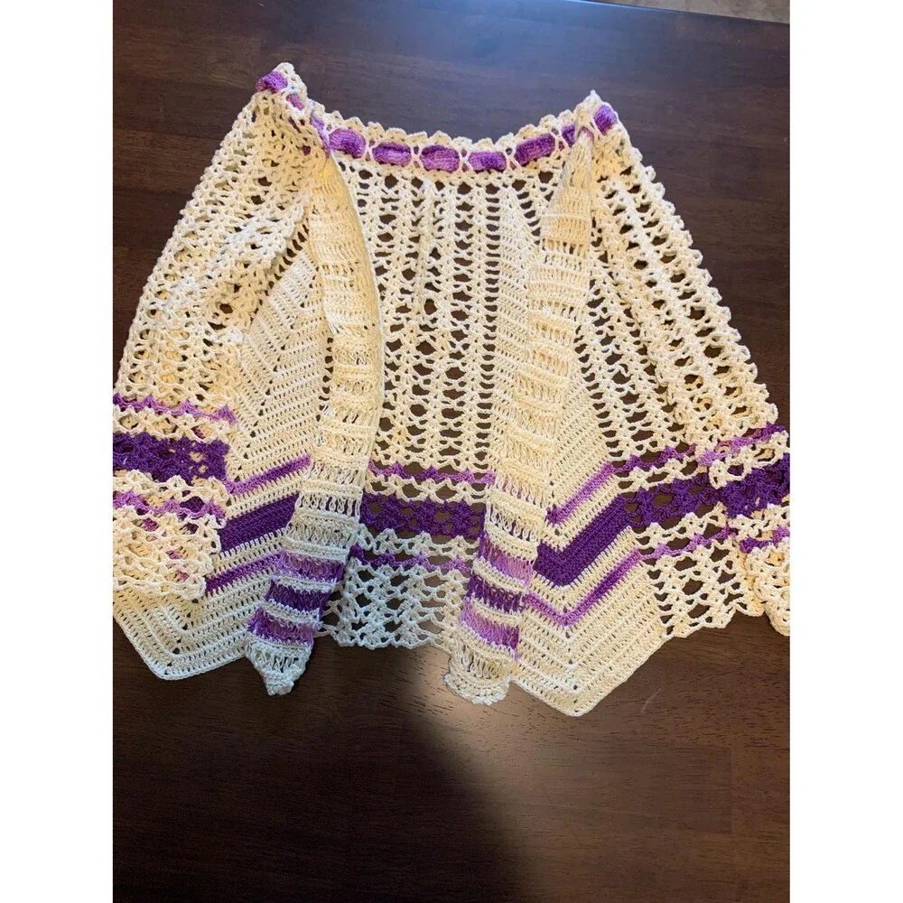 Vintage Hand Crocheted Apron